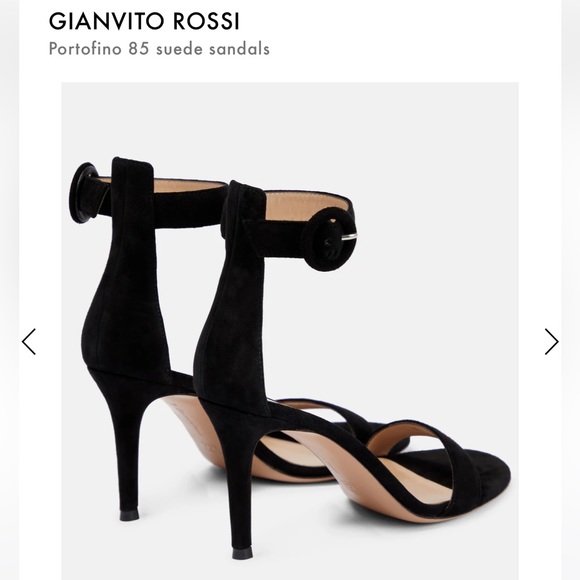 Gianvito Rossi Portofino 85 Suede Sandals - Picture 2 of 11